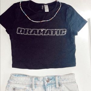 Dramatic cropped tee